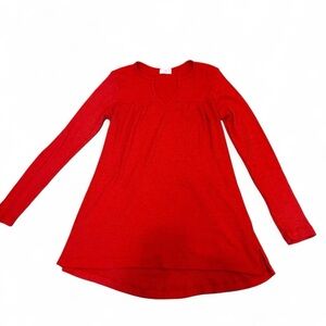 TLA (Sold at Anthropologie) Redish Orange Long Sleeve Top